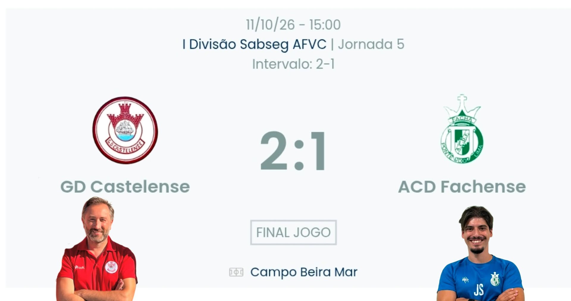Futebol AF Viana do Castelo / Declarações Castelense 2-1 Fachense