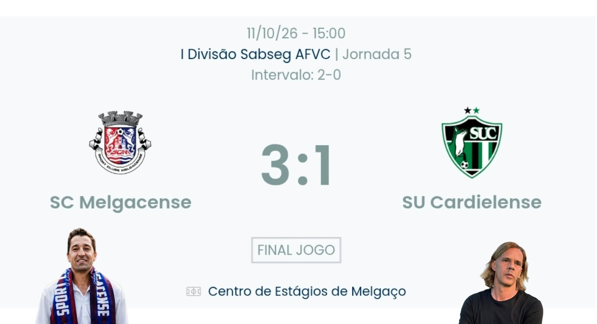Futebol AF Viana do Castelo / Declarações  Melgacense 3-1 Cardielense